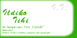 ildiko tihi business card